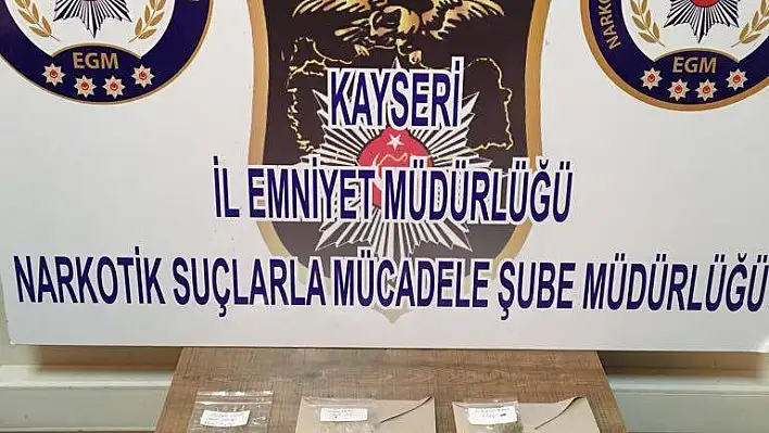 Kayseri'de uyuşturucu operasyonu