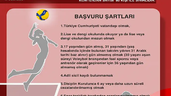 Kayseri'de hakem kursu başvuruları sürüyor