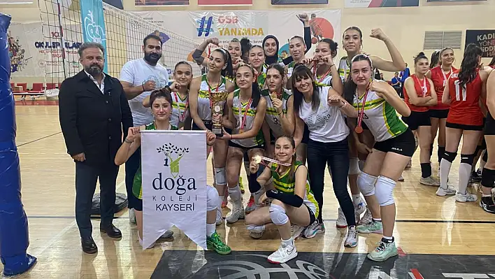 Kayseri'de voleybol şampiyonları belli oldu