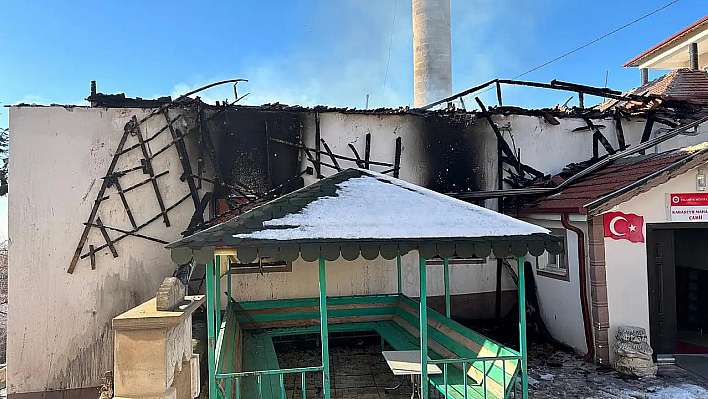 Kayseri'de yanan camii ile ilgili yeni gelişme!