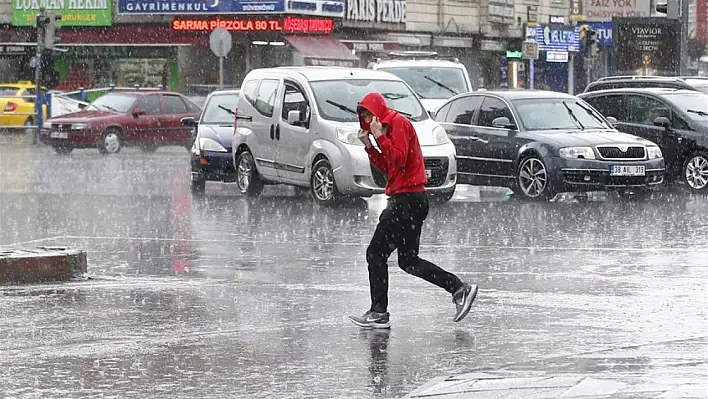 Kayseri'de yaşayanlar dikkat! Kuvvetli sağanak yağış geliyor