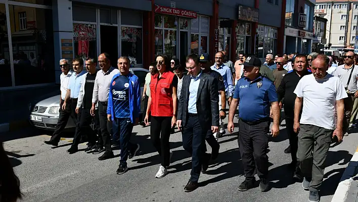 Kayseri'de yürüyüş yapıldı