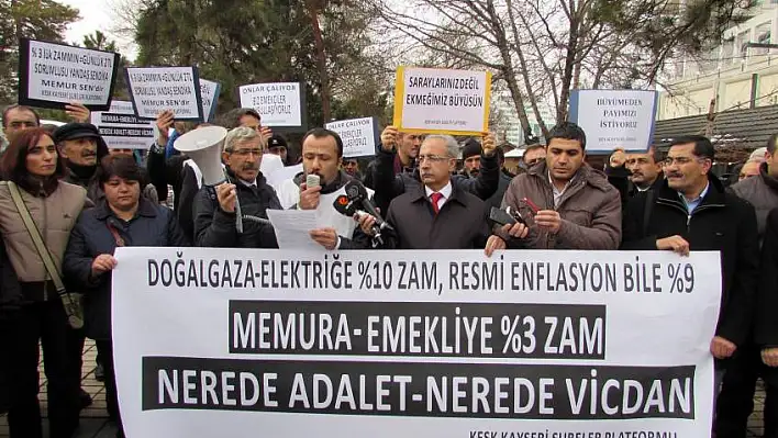 Kayseri'de zam protestosu yapılacak!