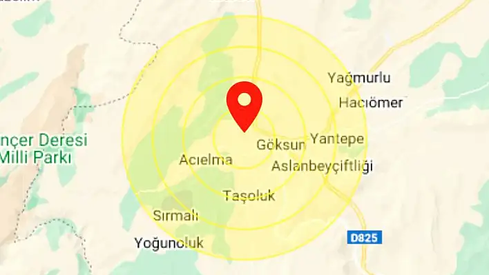 Kayseri'den de hissedildi... Göksun'da deprem oldu