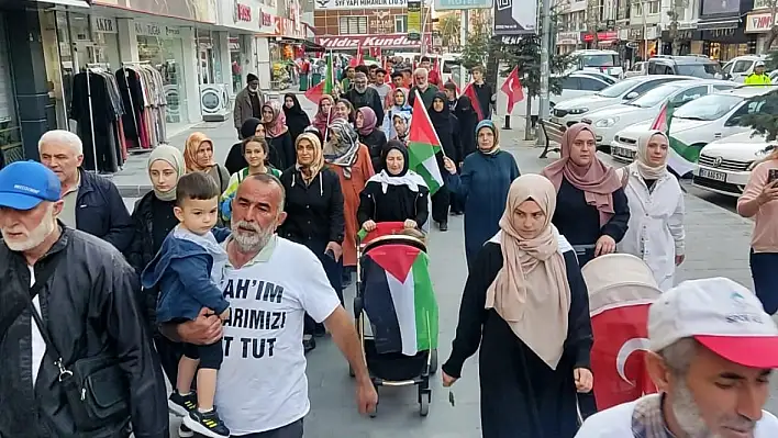 Kayseri'den Filistin'e yürüyenlere Niğde'den de katılanlar oldu!