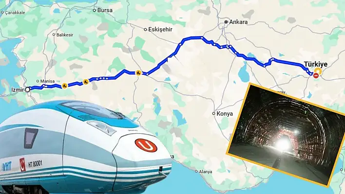Kayseri ile İzmir arası 5,5 saate düşecek! Tünelde ışık göründü