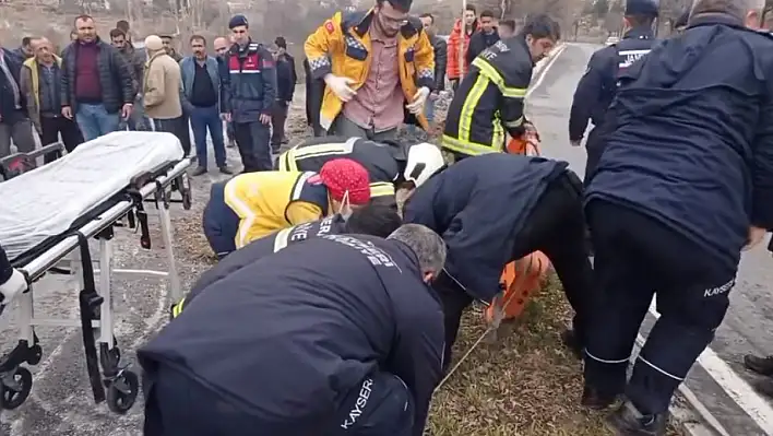 Kayseri itfaiyesinden nefes kesen kurtarma operasyonu