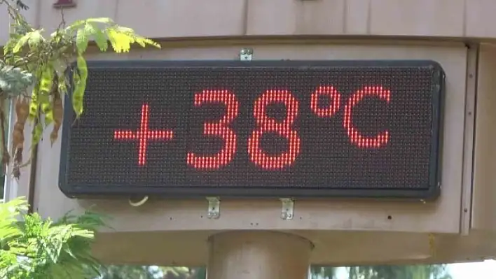 Kayseri kavruluyor: Sıcaklık 38 derece!