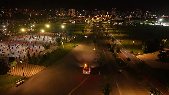 Kayseri'nin yeşil vitrininde gece gündüz denetim