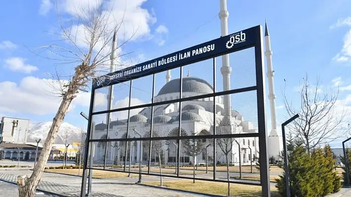 Kayseri OSB'de görüntü kirliliğine son verecek pano