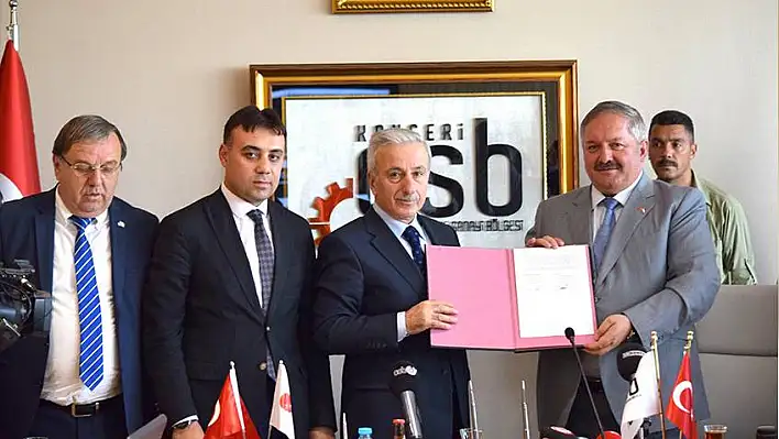 OSB'de, proje imza töreni