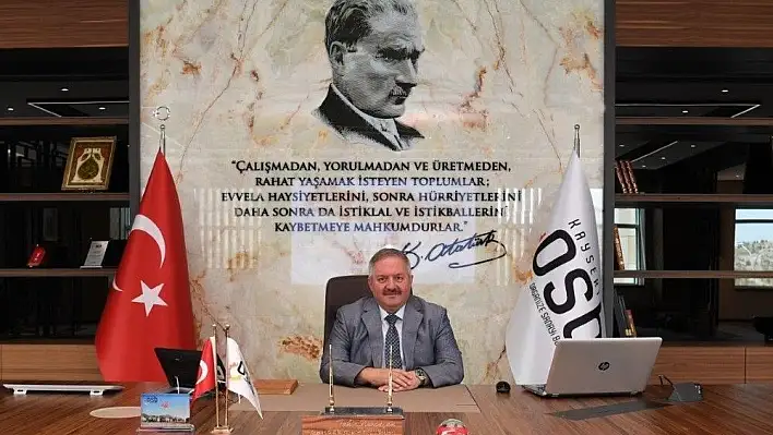 Kayseri Osb Yönetim Kurulu Başkanı Tahir Nursaçan'ın 30 Ağustos Zafer Bayramı Mesajı
