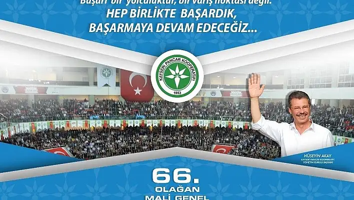 Kayseri Pancar Kooperatifi 66. Mali Genel Kurula hazırlanıyor