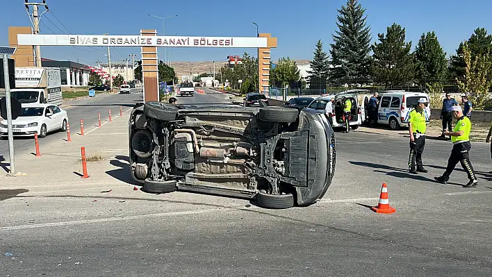 Kayseri plakalı cip yan yattı: 1 kişi...