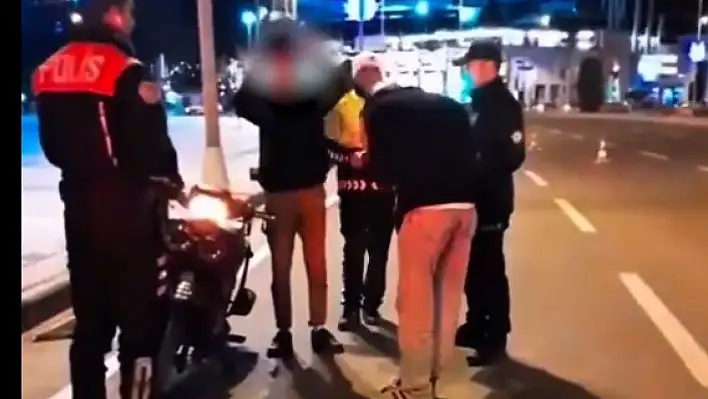 Kayseri Polisi'nden motosikletlilere şok uygulama