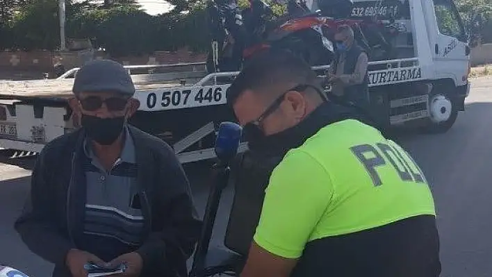 Kayseri polisinden motosiklet denetimi