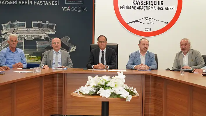 Kayseri Şehir Hastanesi'nde dikkat çeken toplantı