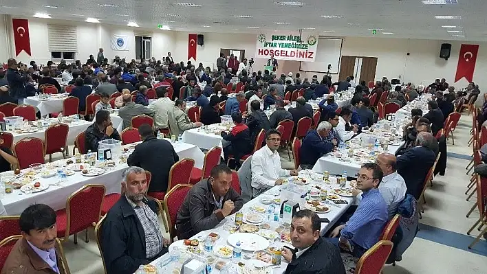 Kayseri Şeker iftar sofrası Develi'de kuruldu