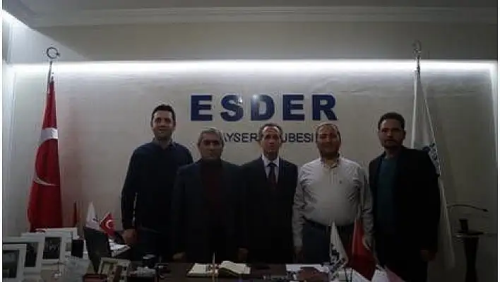 Kayseri Vali Yardımcıları Esder'i ziyaret etti