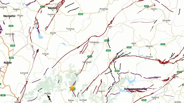 Kayseri'ye 126 km uzaklıkta deprem oldu!