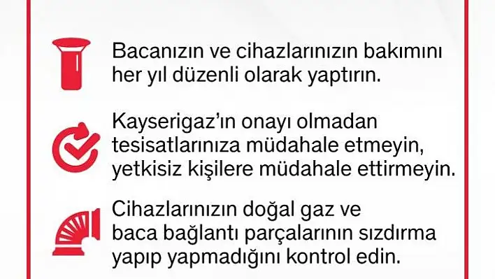 Doğalgaz uyarısı!