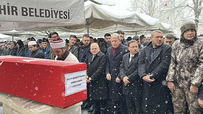 Kayserili Kıbrıs gazisi son yolculuğuna uğurlandı