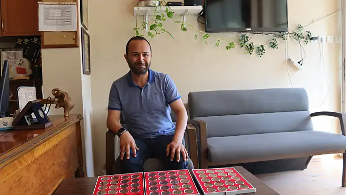 Kayserili koleksiyonerin hedefi nadir madalyonlar