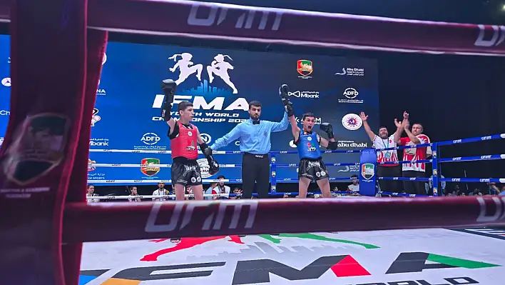 Kayserili sporcu Abu Dabi'de Dünya Şampiyonu oldu!
