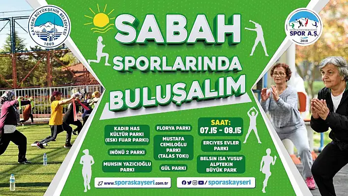 Kayserililer, sabah sporunda buluşuyor