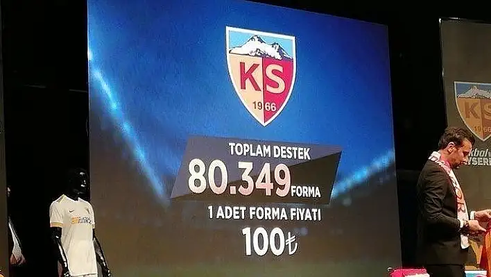 Kayserispor 80 bin forma sattı