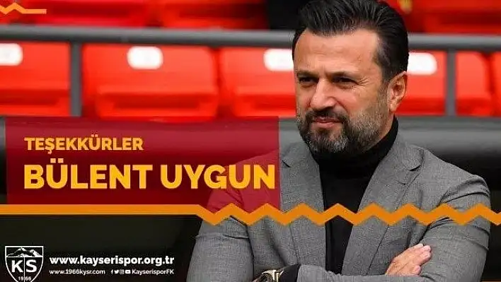 Kayserispor'dan Bülent Uygun'a teşekkür mesajı
