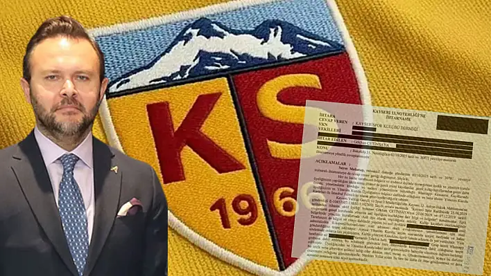 Kayserispor'dan Çetinsaya'ya anladığı dilden cevap!