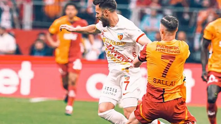 Kayserispor kaybetti Galatasaray şampiyonluğu ilan etti