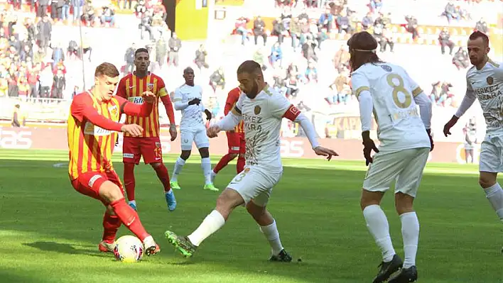 Kayserispor galibiyete hasret kaldı