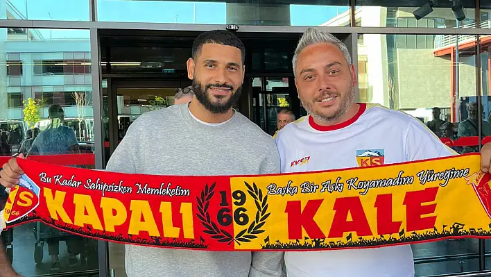 Kayserispor'un yeni transferi şehre geldi