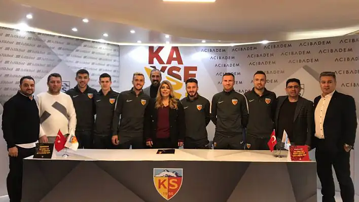 Kayserisporun yeni transferleri için tören düzenlendi