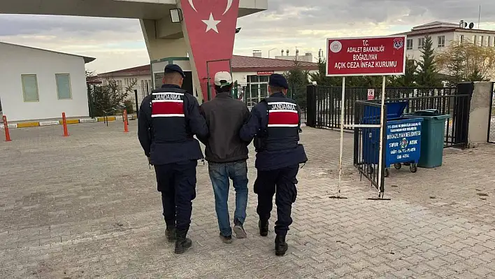 Hapis cezası bulunan şahıs Yozgat'ta yakalandı