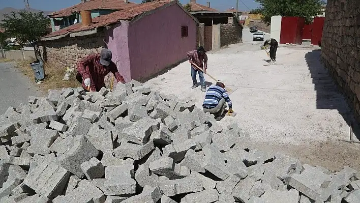 Develi'de parke çalışmaları sürüyor