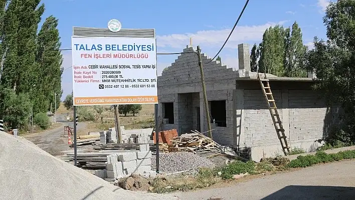 Kırsal mahallelerde sosyal tesis atağı