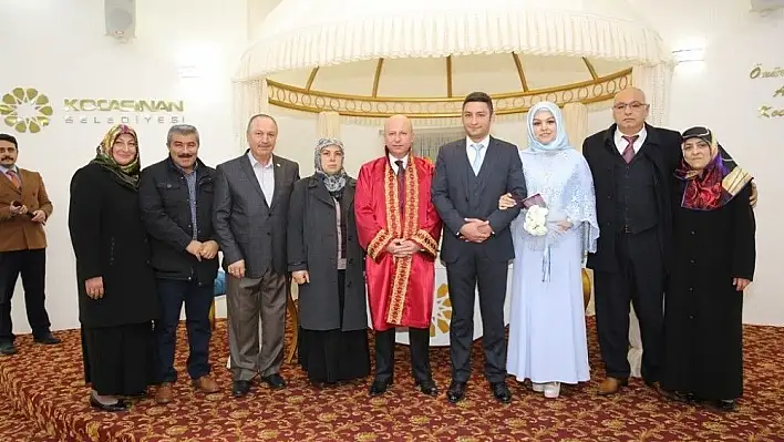 Kocasinan Belediyesi 2017 yılında 3 bin çiftin nikahını kıydı

