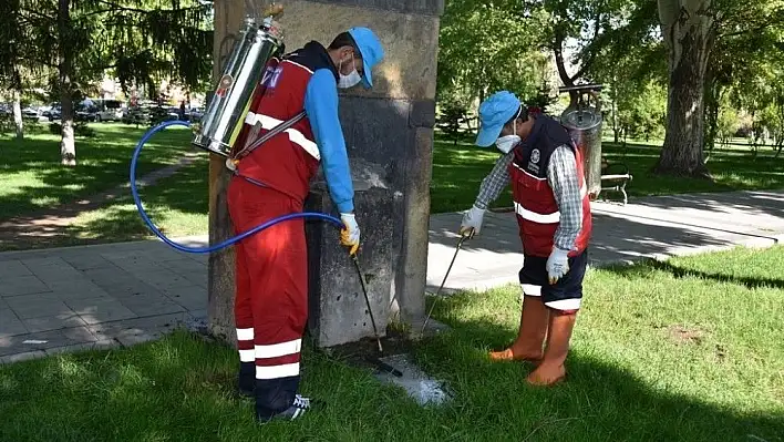 Kocasinan'da huzurlu bir yaz için haşere ile mücadele devam ediyor