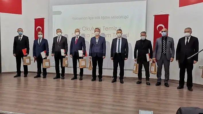 Kocasinan İlçesinde 41 okul 'Okulum Temiz Sertifikası' aldı