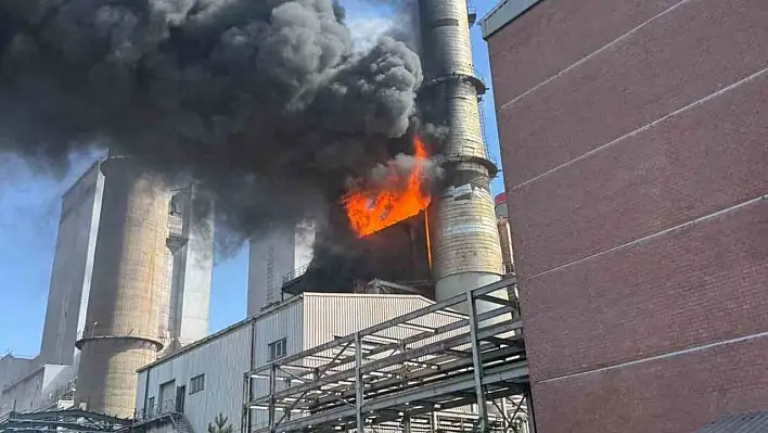 Kangal Termik Santrali'nde yangın