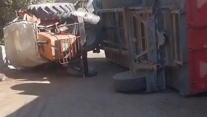 Kozan'da traktör devrildi: 1 yaralı