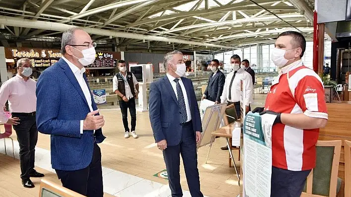 KTO ile Tarım Orman Müdürlüğü'nden AVM'de Covd-19 denetimi