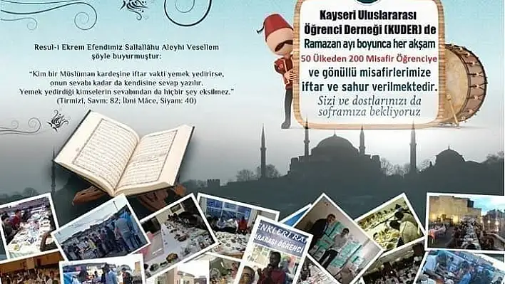 KUDER öğrencileri iftar sofrasında buluşturuyor