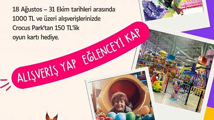 KUMSMALL'da eğlenceli alışveriş