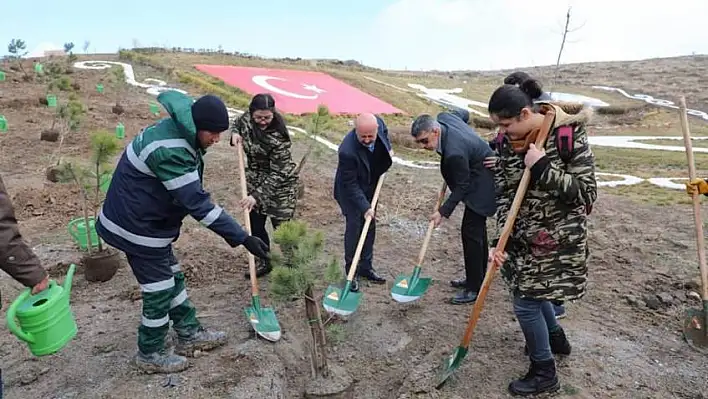 Kuşçu'da Çanakkale şehitleri anısına çam ağacı dikildi