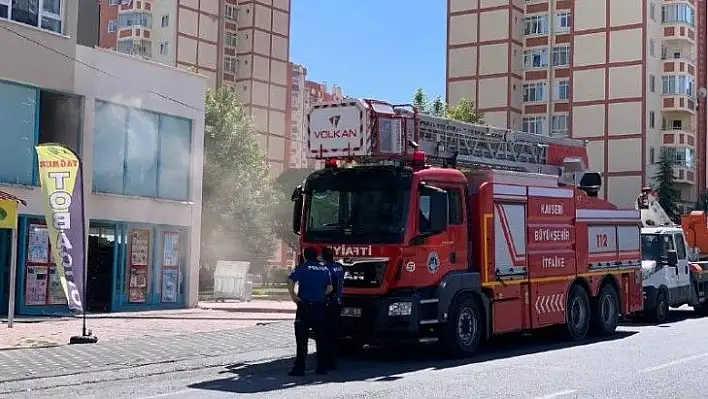 Markette yangın çıktı!