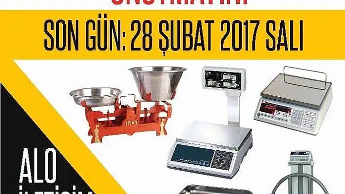 Ölçü ve tartı aletleri kontrolü için geriye sayım başladı